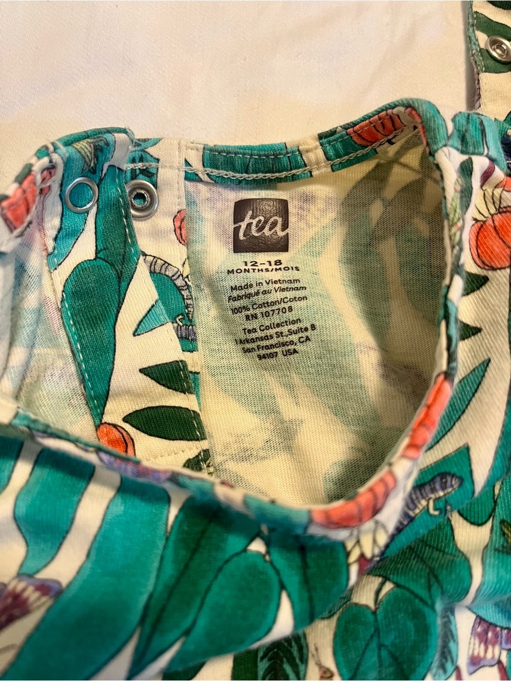 Tea Collection Jungle Botanical Romper